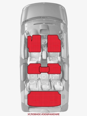 ЭВА коврики «Queen Lux» комплект для Porsche Taycan